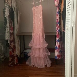 pink prom dress